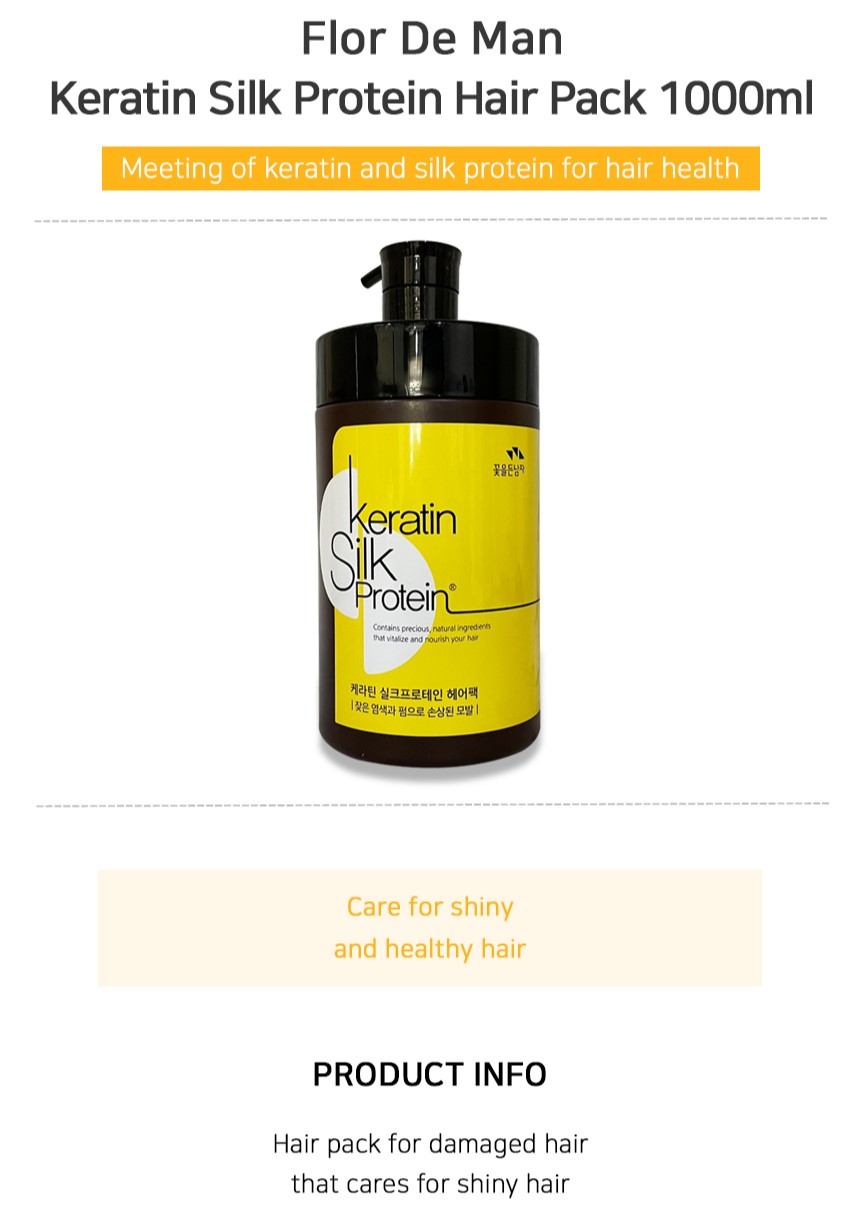 flor de man keratin silkprotein hair pack 1